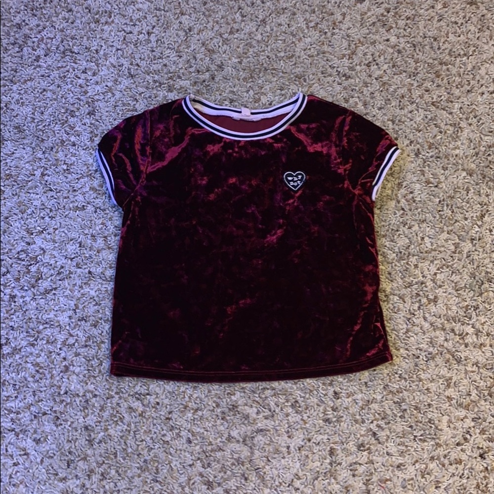 Maddie Style “Why Not” 90s Velvet Top